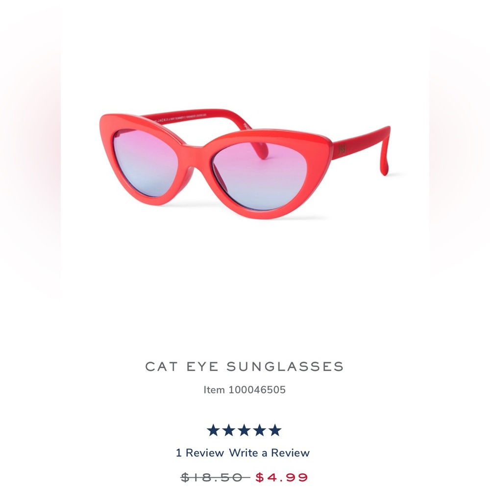 Cat eye sunglasses